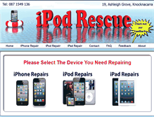 Tablet Screenshot of ipod-rescue.com